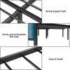 Platform Bed Frame - Velvet Foam Headboard - 3 of 4