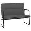 vidaXL Bench Dark Gray 39.4 in.x25.2 in.x31.5 in. Fabric - 2 of 4