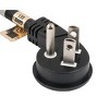 Sanoxy 14 inches Ultra Low Profile Power Extension Cord Splitter Cable 16 AWG (2 NEMA 5-15R to 1 NEMA 5-15P) - 4 of 4