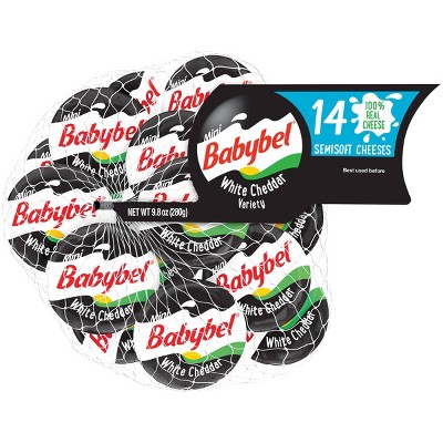 Mini Babybel White Cheddar Cheese - 14ct/10.5oz