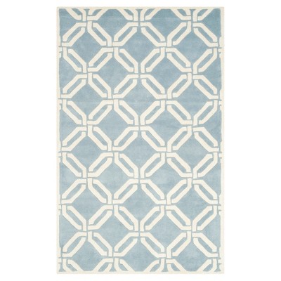 Blue/Ivory Abstract Tufted Accent Rug - (3'x5') - Safavieh