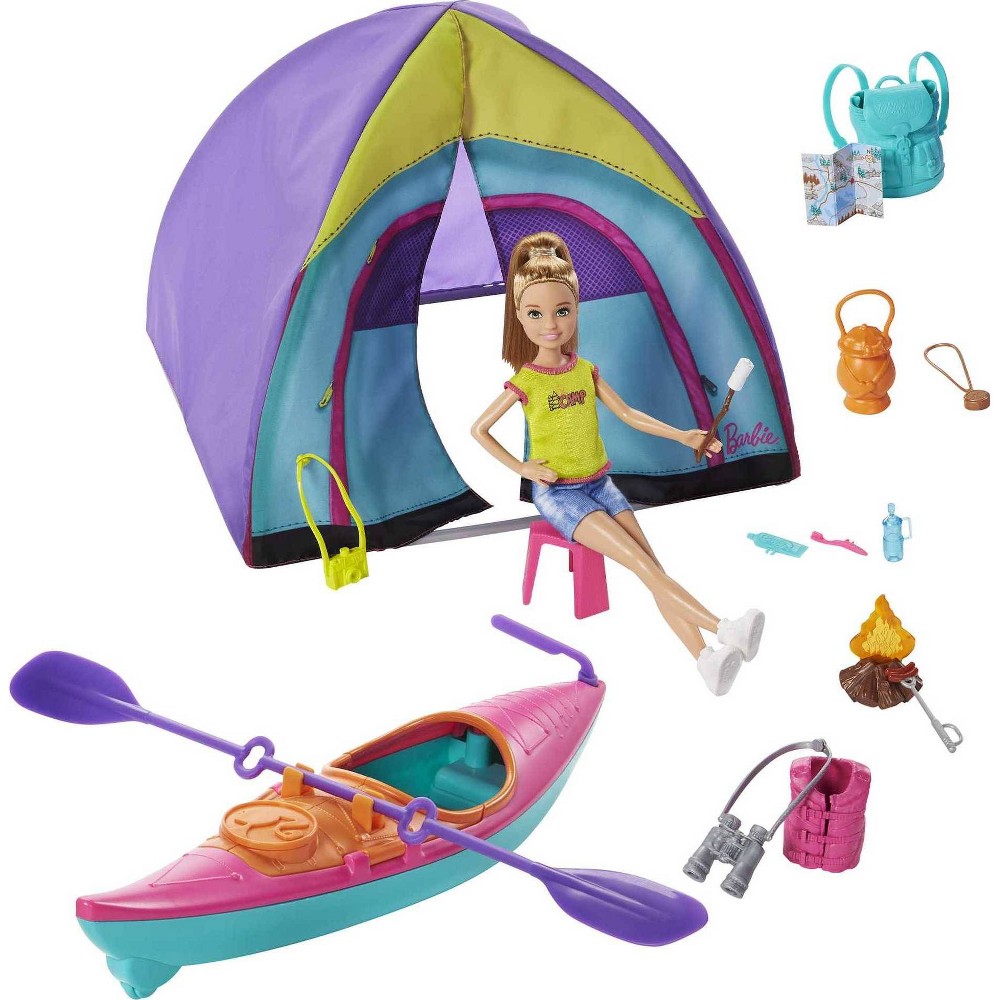 Photos - Doll Accessories Barbie Team Stacie Summer Camp Playset 