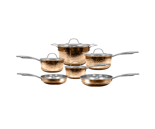 Cooks' Club Santa Fe 10pcs Set - Copper