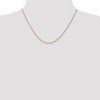 Black Bow Jewelry 1mm, 14k Rose Gold, Diamond Cut Solid Rope Chain Necklace - 2 of 4