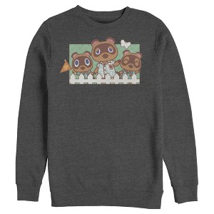 Men's Nintendo Animal Crossing Nook Family Portrait Sweatshirt - 1 of 4