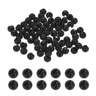 Unique Bargains Fly Tying Slotted Tungsten Round Beads for Variety Jig Hooks 70 Pcs