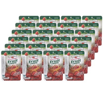 Brothers All Natural Strawberry Fruit Crisps - Case of 24/.26 oz