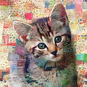 Sunsout Quilted tabby Kitten 500 pc Jigsaw Puzzle 71344 - 1 of 4
