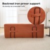 NicBex Convertible 2-in-1 Design Upholstered Loveseat Sofa Bed with Metal Frame,Futon Couch Sleeper Sofa for Living Room,Bedroom - 4 of 4