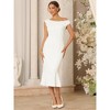 INSPIRE CHIC Women's One Shoulder Formal Sleeveless Cocktail Bodycon Fishtail Maxi Dresses - 3 of 4