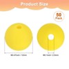 Unique Bargains Round Loose Rubber Beads Craft Smooth Ball Small Hole for DIY Crafts 50 Pcs - 3 of 4