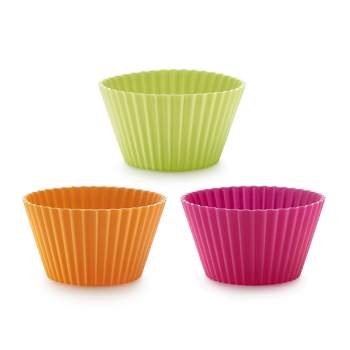 Lekue Silicone Big Muffin Cups, Multicolor, Set of 6