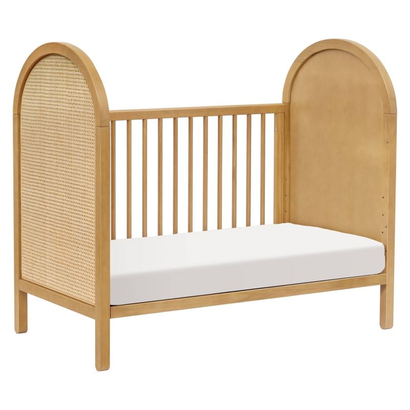 Babyletto Bondi Cane 3-in-1 Convertible Crib with Toddler Bed Kit - Honey/Natural Cane, 5 of 15