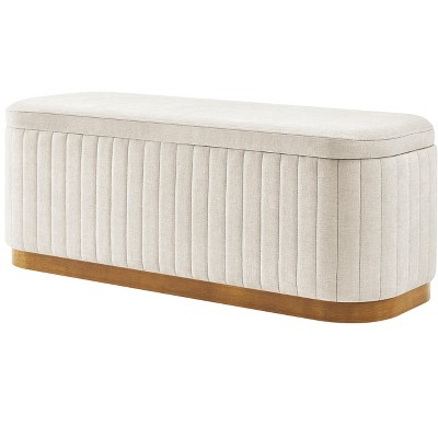 New Pacific Direct Clinton Chenille Storage Bench