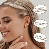 3-Pair Gold Hoop Earrings Set - 14K Gold Filled, Hypoallergenic Huggie Hoops (Chunky & Lightweight) - 2 of 4
