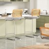 FURNIinspire Dining Chair, Counter Height Bar Stools Set of 2, Bar Chairs and Stools, Armless, Ideal for Kitchen Islands, Gray, 18.9"*17.7"*42.5" - 3 of 4