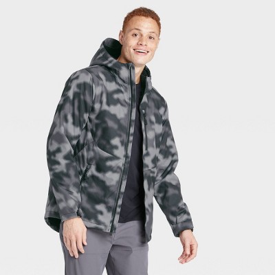 men's short parka with sherpa hood