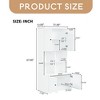 67"Tall Bathroom Storage Cabinet with 4 Doors and Adjustable Shelves,Open multi-layer Shelves - Leovsnove - 3 of 4