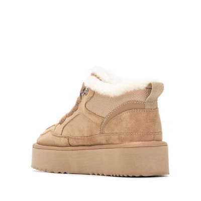 Женские кроссовки XTI Women's Casual Suede High Top Sneakers 144338 Beige 9.5 — фото 3