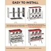 Red Metal Chicken Nesting Box, 6 Compartment Wall-Mountable Roll Away Design, Rustproof Waterproof Ventilated with Perch & Legs - 3 of 4