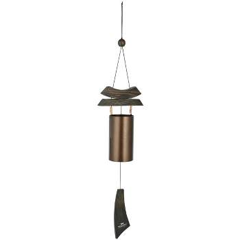 Woodstock Windchimes Dharma Cowbell, Wind Chimes For Outside, Wind Chimes For Garden, Patio, and Outdoor Décor, 28"L