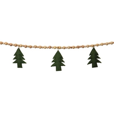 Melrose Baeded Pine Tree Garland (Set of 2)