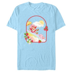 Men's Strawberry Shortcake Rainbow Slide Adventure T-Shirt - 1 of 4