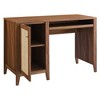 Modway Soma 47 Inch Office Desk – Mid-Century Writing Desk with Storage Drawer and Walnut Wood Grain Finish - 3 of 4