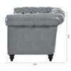 Sapphtopaz Couches for Living Room Sofa Sleeper Sofa with Rolled Arm and Tufted Backrest Sofa Bed Cloud Couch for Bedroom,Black - 3 of 4