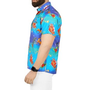 HAPPY BAY Men's Hawaiian Shirts Short Sleeve Button Down Shirt Mens Christmas Shirts Vacation Party Shirts for Men Funny - 1 of 4