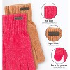 Nicole Miller Hat and Glove Set For Women, 2 Pack Winter Beanie Hats & Soft, Warm Gloves Sets - 3 of 4