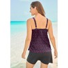 Swim 365 Women's Plus Size Longer-Length Tiered-Ruffle Tankini Top - 3 of 4