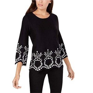 Alfani Womens Pineapple Knit Sweater - 1 of 3