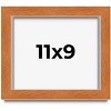 PosterPalooza | Photo Size Flat Brown Picture Frame - UV Acrylic, Foam Board Backing, Hanging Hardware - 2 of 4