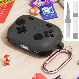 HTUTWOO Airpods Pro 3rd Soft Silicone Protective Case Game Player Design  with Keychain for Kid Men and Women - 1 of 4