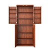 JANSNO 72" Modern Fluted Wood Kitchen Pantry Cabinet with 6 Doors Shelves - 4 of 4