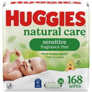 Huggies Natural Care Sensitive Unscented Baby Wipes (Select Count) - 1 of 4