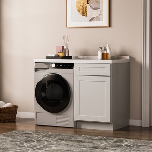 Kitchen Base Cabinet, Unassembled Cabinet with Adjustable Shelf without Top - 1 of 4