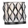 Harden 2-Light Wall Sconce - Matte Black Steel, Dimmable, Damp Rated, Elegant Design - 4 of 4