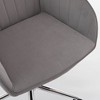 PAGED Adjustable Office Chair Contemporary Desk Chair Ergonomic Swivel Chair with Sturdy Silver Base and Soft Cushion for Office, Bedroom - 3 of 4