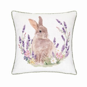 C&F Home Lilac Rabbit Pillow - 1 of 4