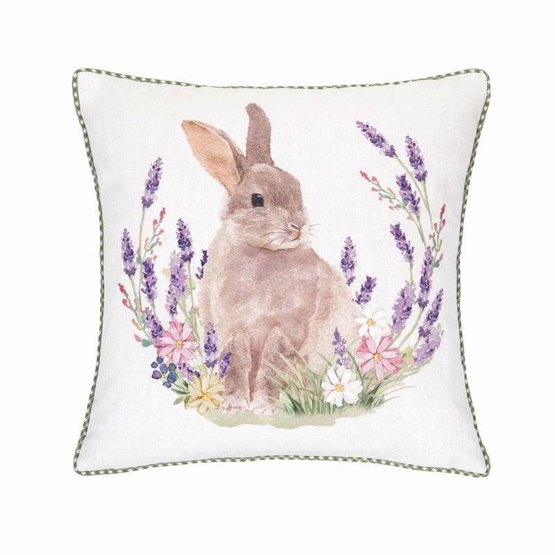 C&F Home Lilac Rabbit Pillow, 1 of 6