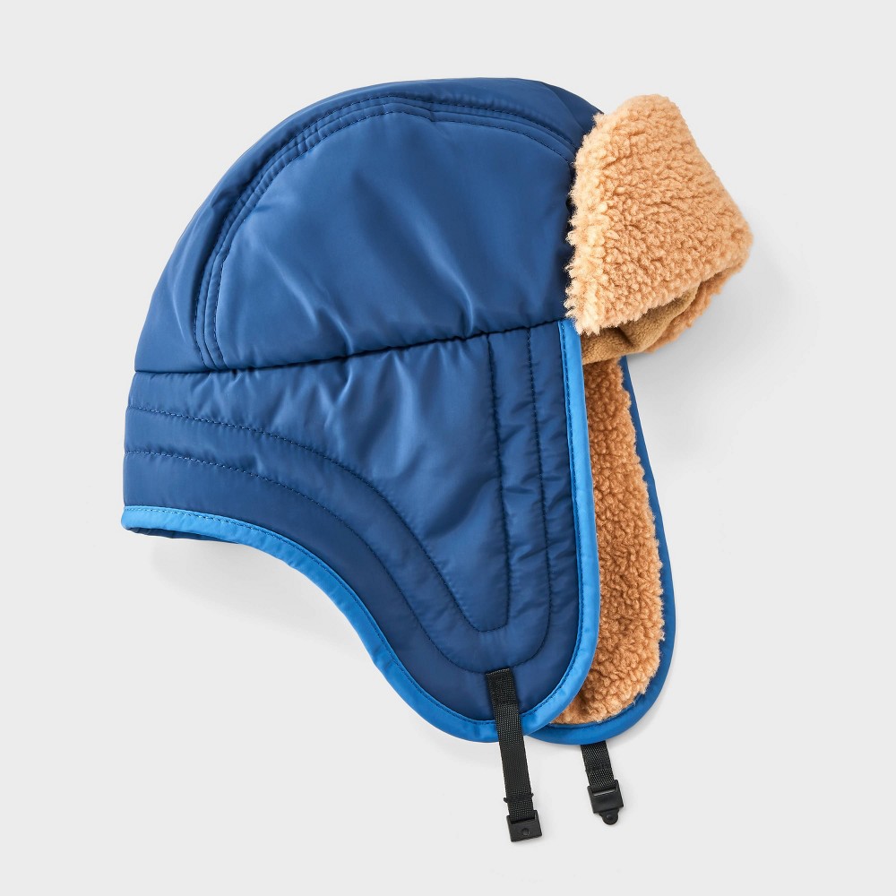 Boys' Quilted Trapper Hat - Cat & Jack™ Blue