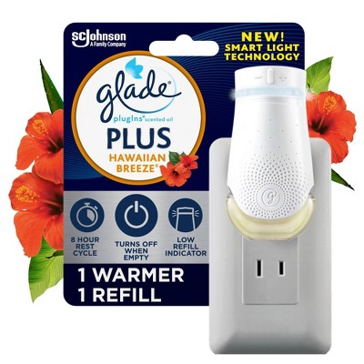 Glade PlugIns Plus Scented Oil Air Freshener Hawaiian Breeze Starter Kit - 0.67oz/1Warmer