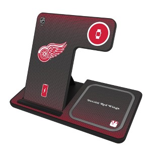 Keyscaper Detroit Red Wings Linen 15-Watt 3 in 1 Charging Station - 1 of 4