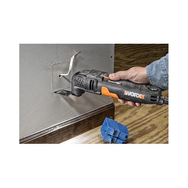Worx WX686L 2.5 Amp Oscillating Multi-Tool with Clip-in Wrench, 3 of 9