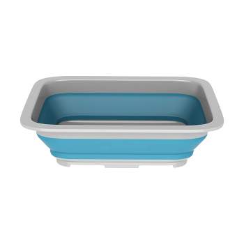 Leisure Sports 338 Ounce Capacity - Multipurpose Collapsible Portable Wash Basin - Blue