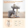 Heybly Cat Tree Tower with Sisal Scratching Post, Cat Condo with Padded Perch, for Small Spaces, Kittens - 4 of 4