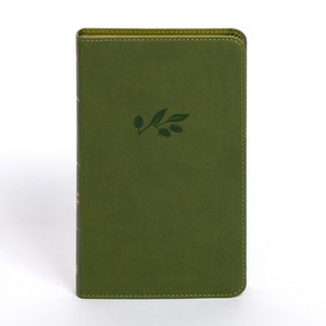 NASB Personal Size Bible, Olive Leathertouch - by  Holman Bible Publishers (Leather Bound) - 1 of 1