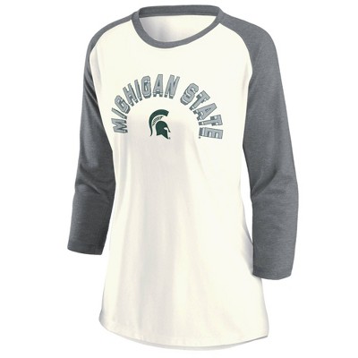 Champion NCAA Womens University Short Sleeve Tagless V-Neck Tee Michigan State Spartans Medium